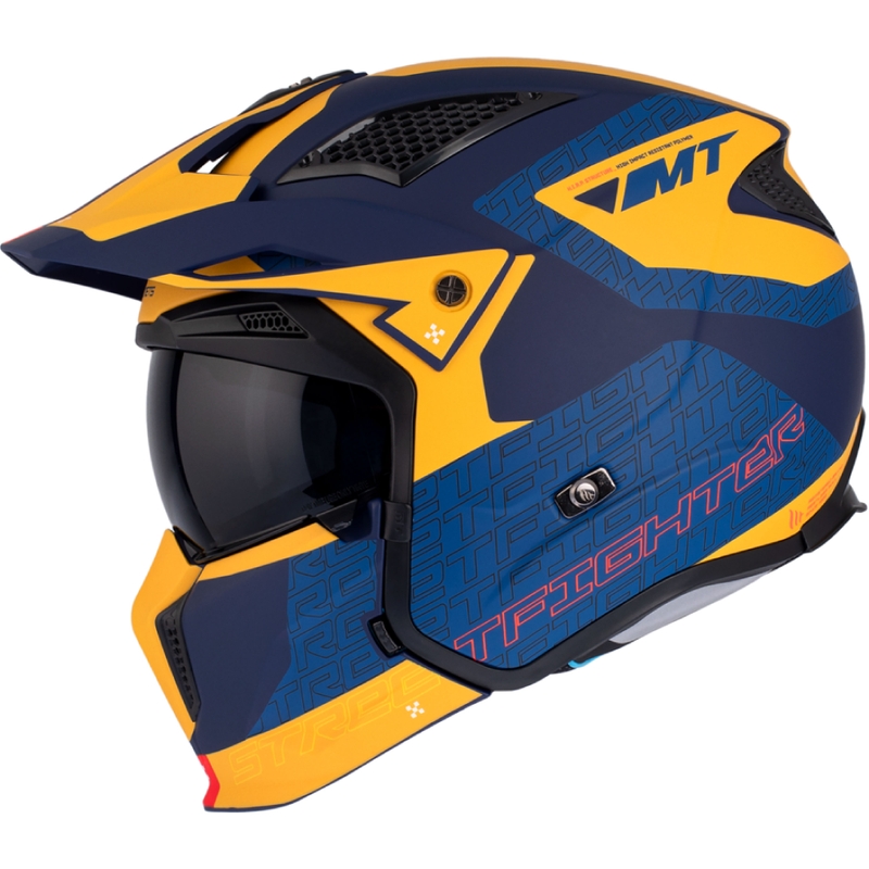 Otwarty hełm z maską MT Streetfighter SV Totem C3
