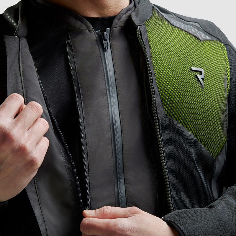 Kurtka motocyklowa Rebelhorn Jax czarno-fluo-żółta