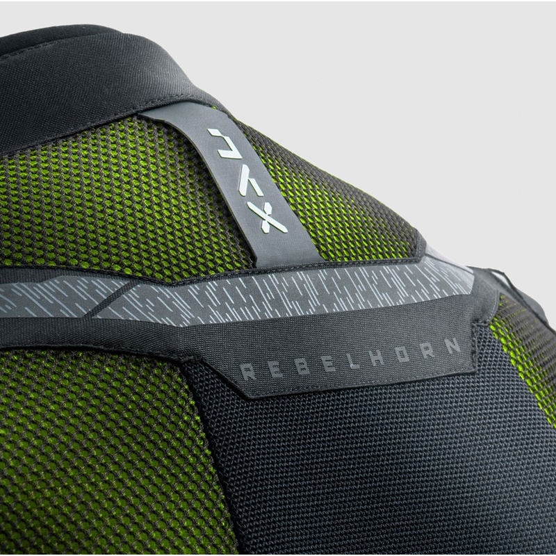 Kurtka motocyklowa Rebelhorn Jax czarno-fluo-żółta