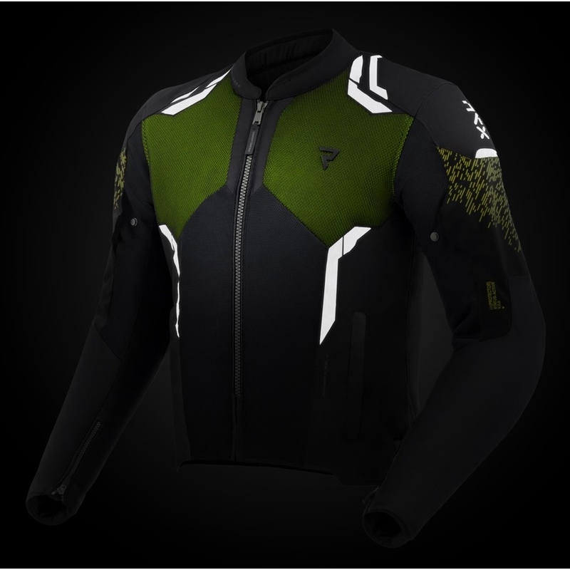 Kurtka motocyklowa Rebelhorn Jax czarno-fluo-żółta