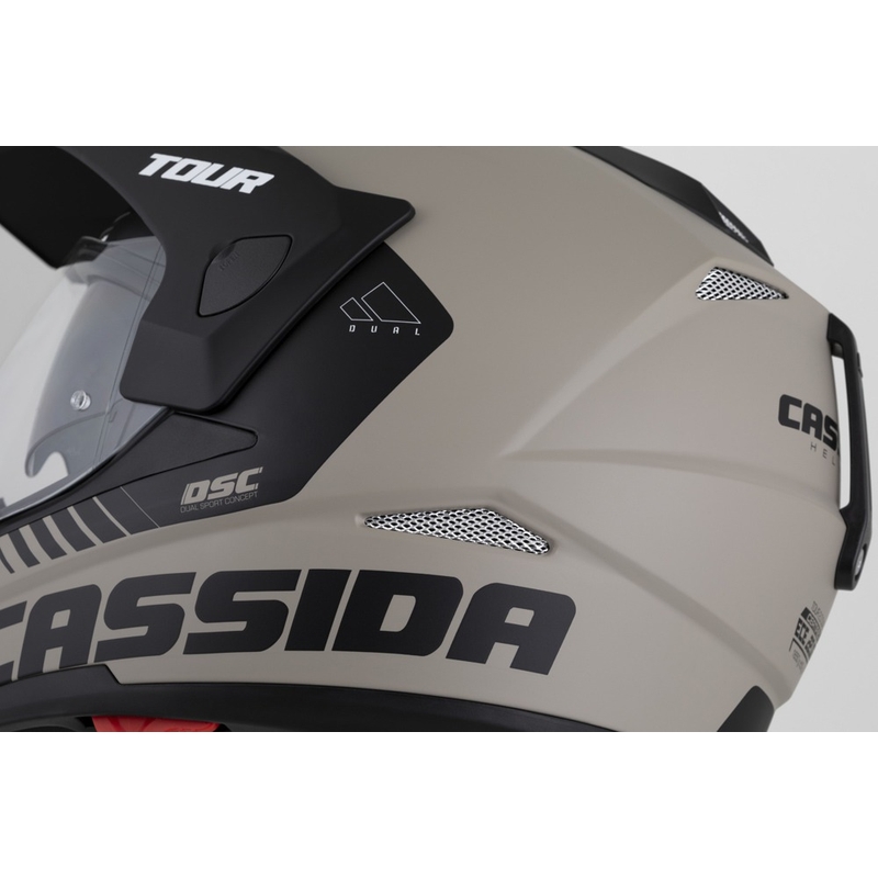Kask enduro Cassida Tour 2.0 Dual matowy piaskowo-czarny