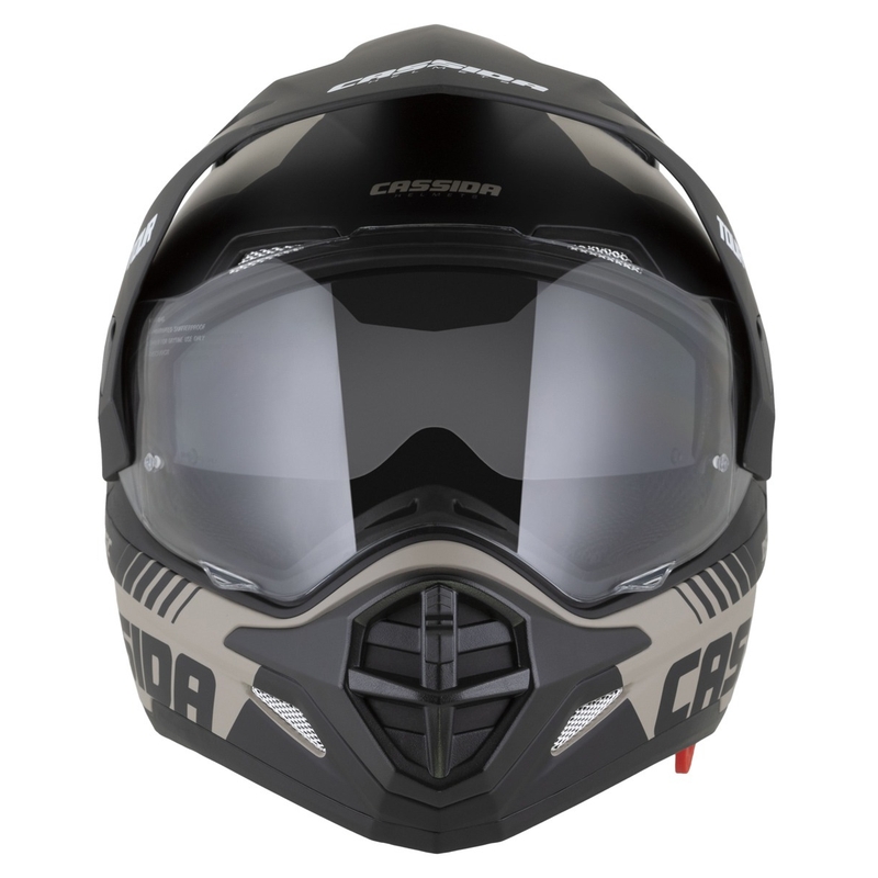 Kask enduro Cassida Tour 2.0 Dual matowy piaskowo-czarny
