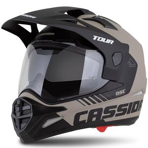Kask enduro Cassida Tour 2.0 Dual matowy piaskowo-czarny