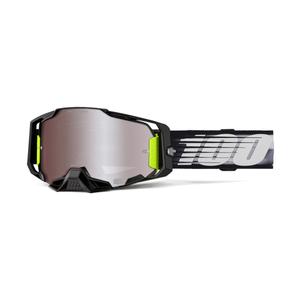 Gogle motocrossowe 100% ARMEGA Lightspeed ze srebrną plexi HIPER