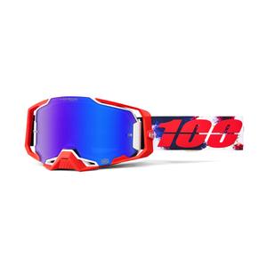 Gogle motocrossowe 100% ARMEGA Morpho z niebieską plexi HIPER