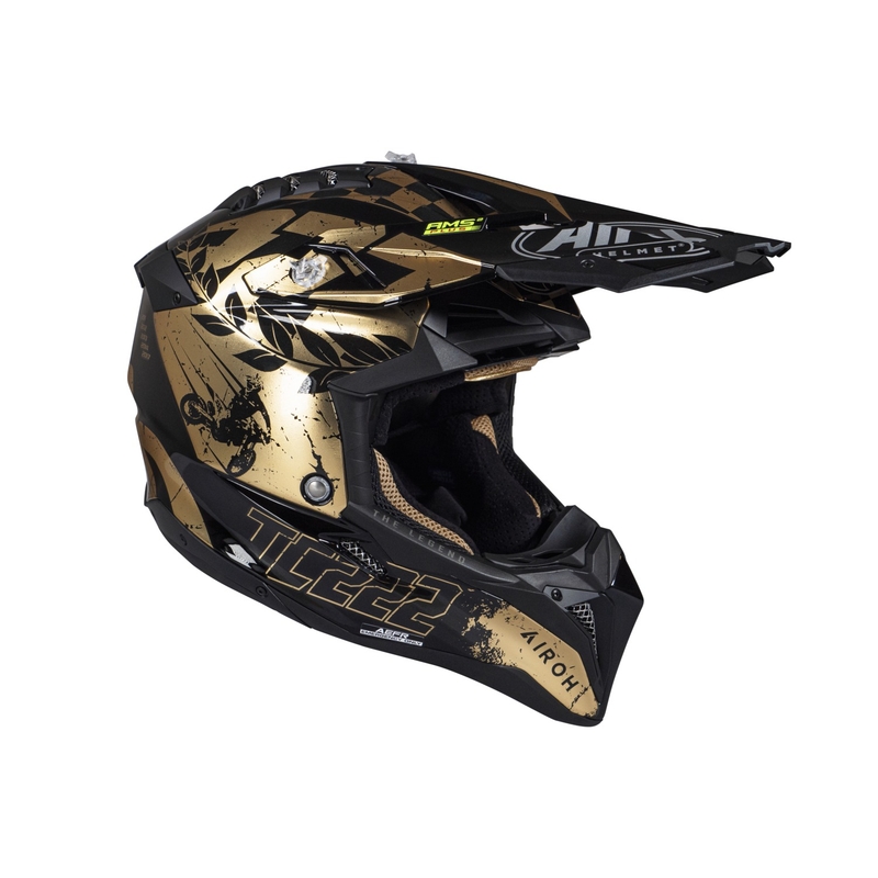 Kask motocrossowy Airoh Aviator 3.0 "TC 222 THE LEGEND" czarno-złoty