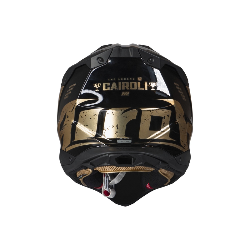 Kask motocrossowy Airoh Aviator 3.0 "TC 222 THE LEGEND" czarno-złoty