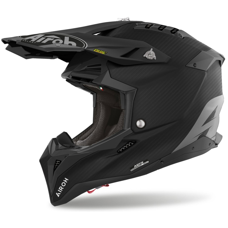 Kask motocrossowy Airoh Aviator 3.0 Carbon matowy czarny