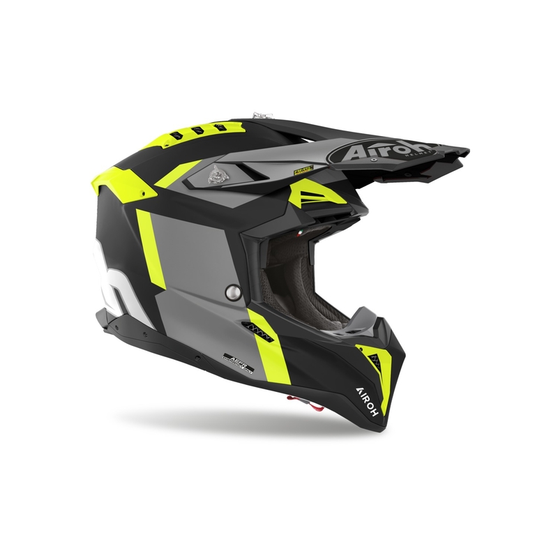 Kask motocrossowy Airoh Aviator 3 Glory żółty matowy