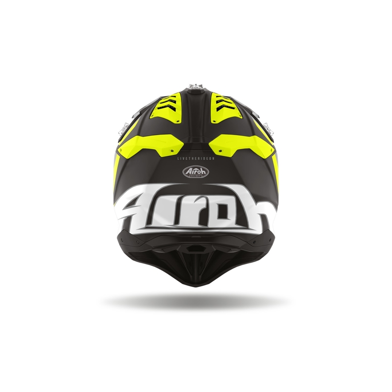 Kask motocrossowy Airoh Aviator 3 Glory żółty matowy