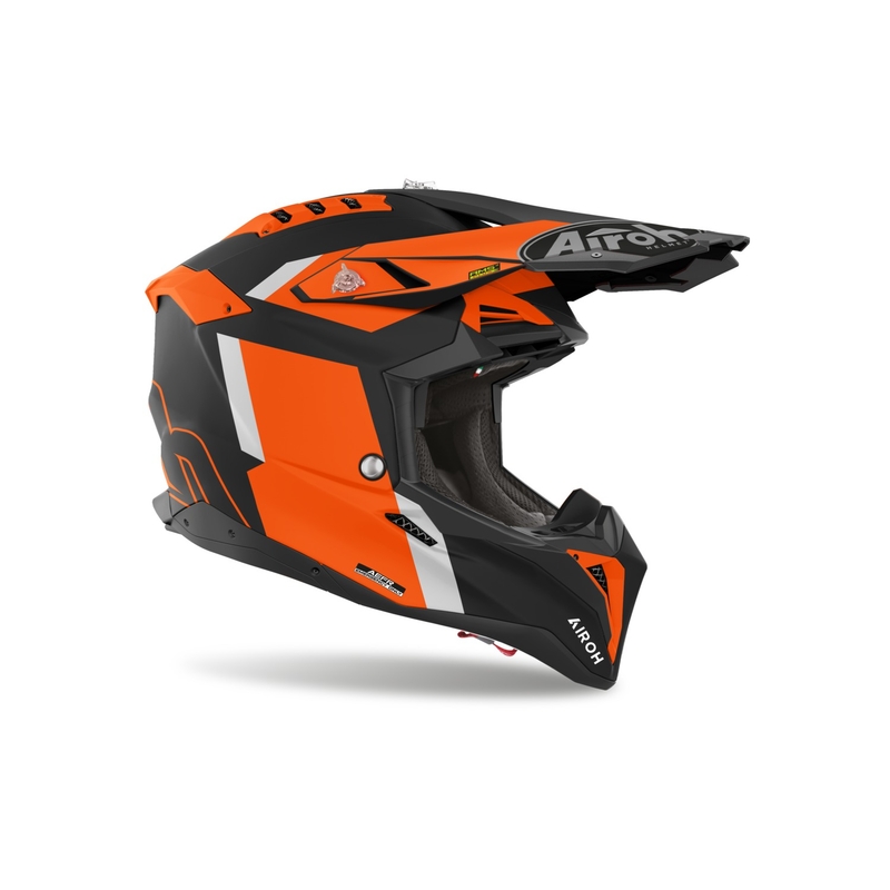 Kask motocrossowy Airoh Aviator 3 Glory pomarańczowy matowy