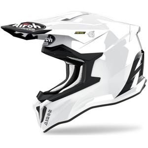 Kask motocrossowy Airoh Strycker Kolor biały połysk wyprzedaż