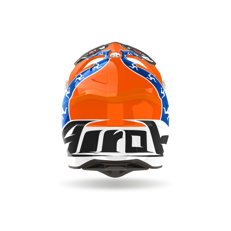Kask motocrossowy Airoh Strycker Hazzard pomarańczowy wyprzedaż