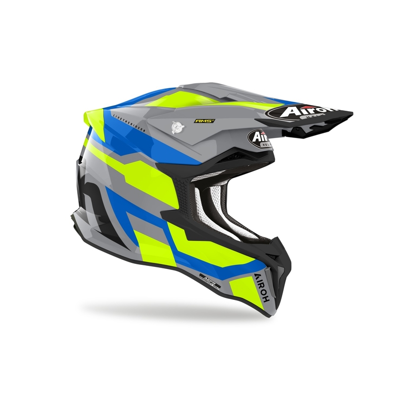 Kask motocrossowy Airoh Strycker Glam żółty wyprzedaż