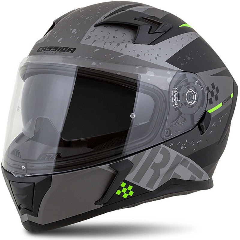Kask integralny Cassida Integral 3.0 DRFT matowy szaro-czarno-zielony