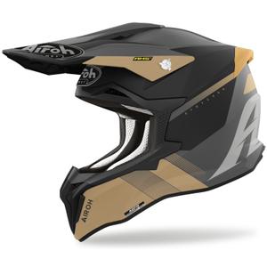 Kask motocrossowy Airoh Strycker Blazer złoty matowy wyprzedaż