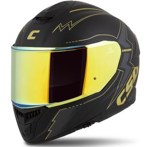 Kask motocyklowy Cassida Integral GT 2.1 Flash czarno-złoto-szary