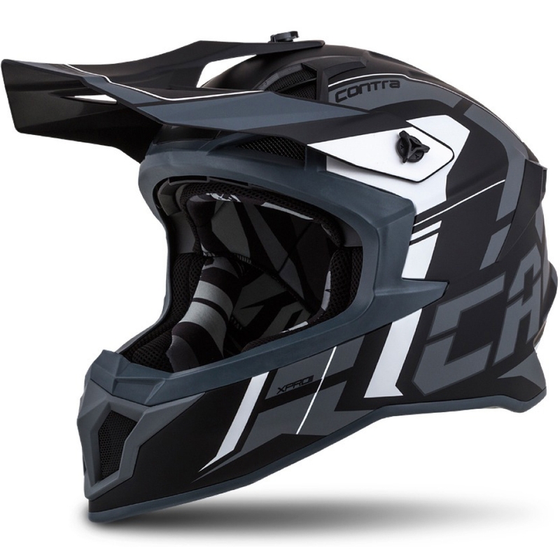 Kask motocrossowy Cassida Cross Pro II Contra black-grey-white