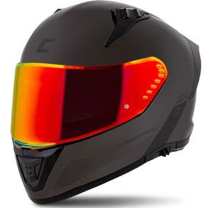 Zintegrowany kask motocyklowy Cassida Aero Super Mono czarno-chromowo-czarny