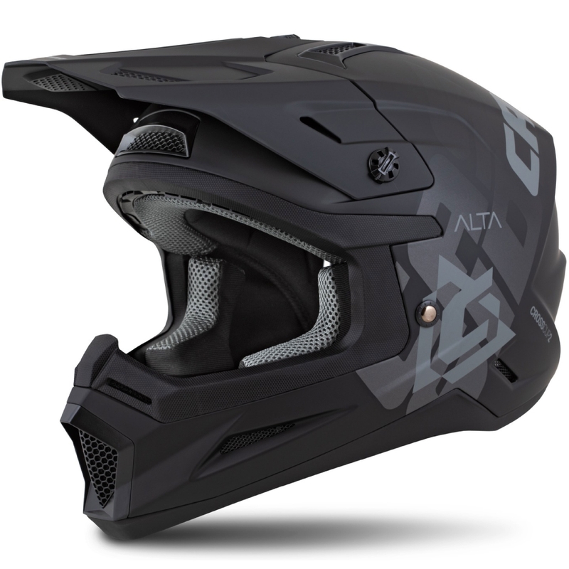 Kask motocrossowy Cassida Cross Cup 2 Alta matowy czarno-szary