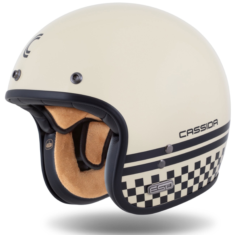 Kask otwarty Cassida Eso Forty Nine kremowo-czarny