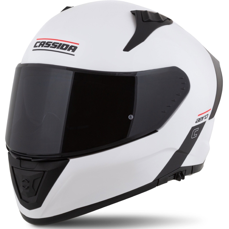 Integralny kask motocyklowy Cassida Aero, matowo-biało-czarny