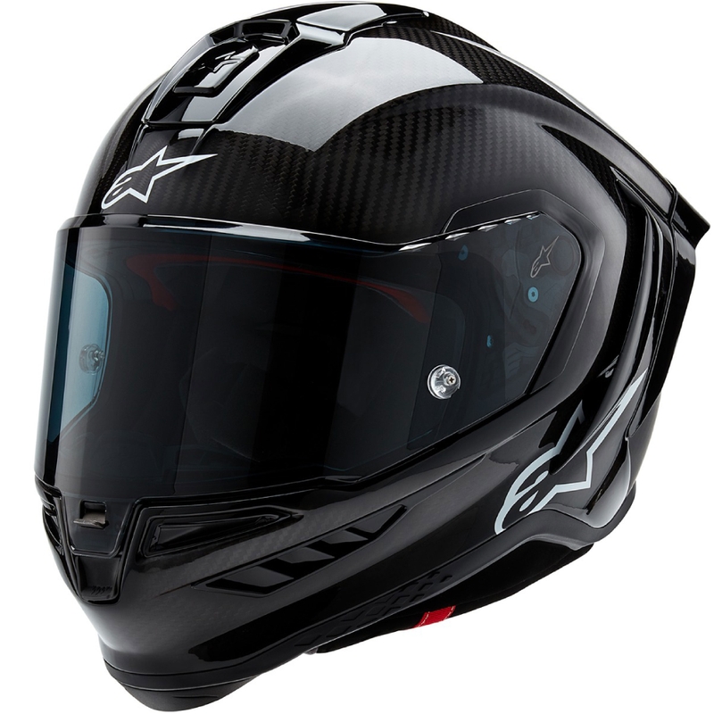 Kask motocyklowy integralny Alpinestars Supertech R-10 Solid carbon black