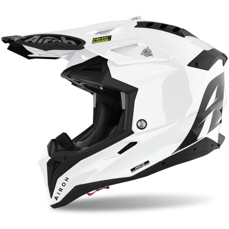 Kask motocrossowy Airoh Aviator 3.0 Color biały połysk