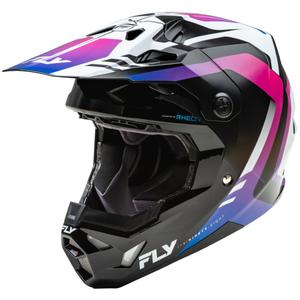 Kask motocrossowy FLY Racing Formula CP biało-czarno-fioletowy