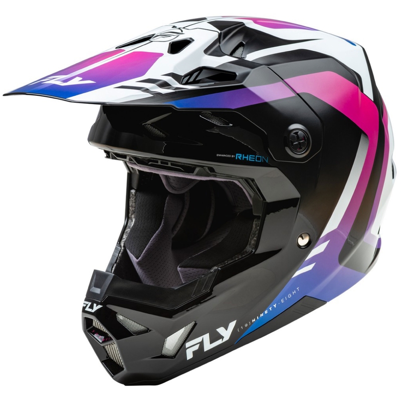 Kask motocrossowy FLY Racing Formula CP biało-czarno-fioletowy