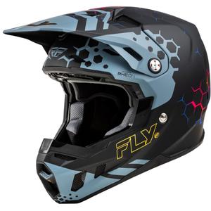 Kask motocrossowy FLY Racing Formula CC Tektonic czarno-szary