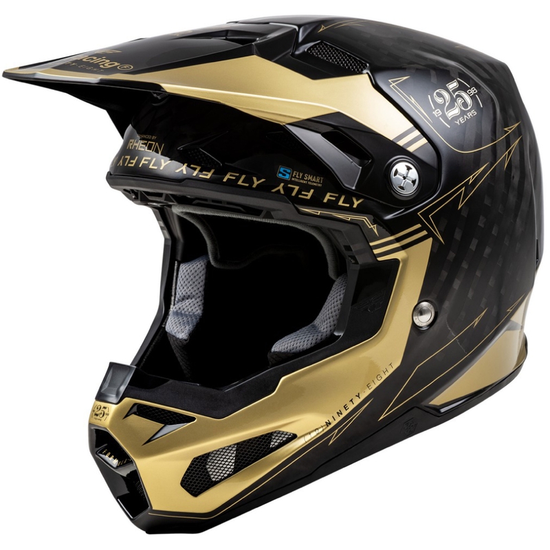 Kask motocrossowy FLY Racing Formula S Carbon czarno-złoty