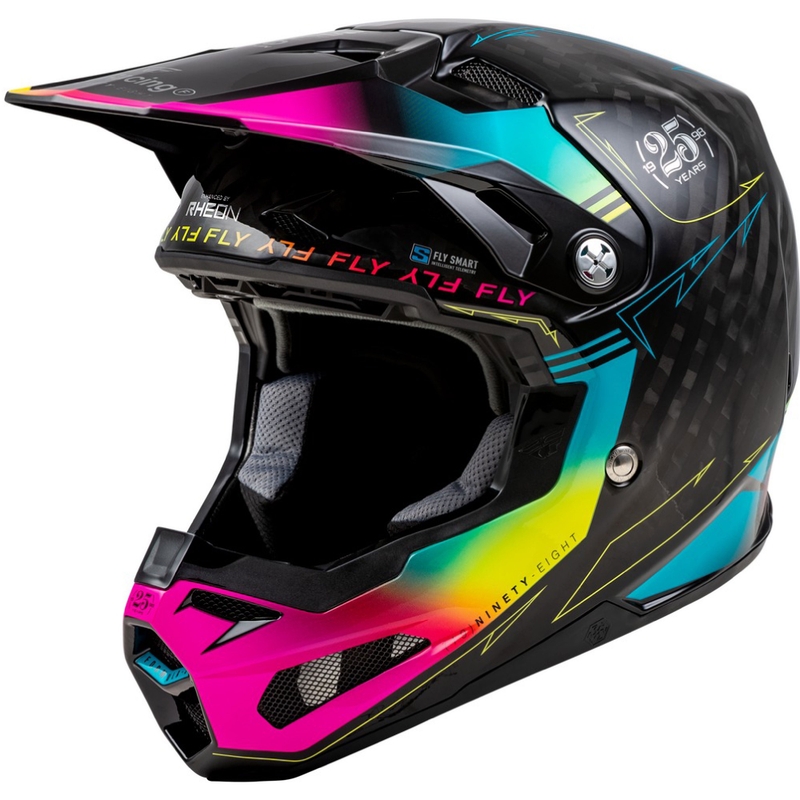 Kask motocrossowy FLY Racing Formula S czarno-niebieski