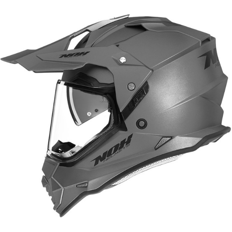 Sprzedam kask enduro NOX N312 srebrny