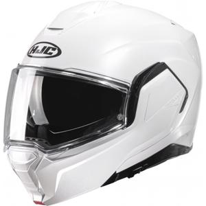 Kask motocyklowy HJC I100 Solid pearl white flip-up.