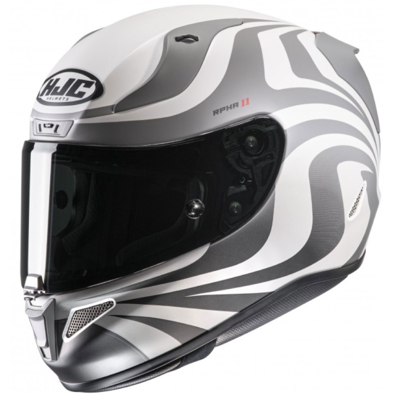 Integralny kask motocyklowyHJC RPHA 11 Eldon MC10SF biało-siwy
