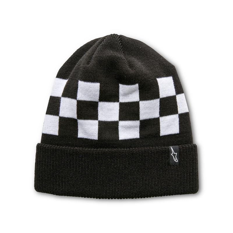 Czapka Alpinestars Checked Beanie czarno-biała