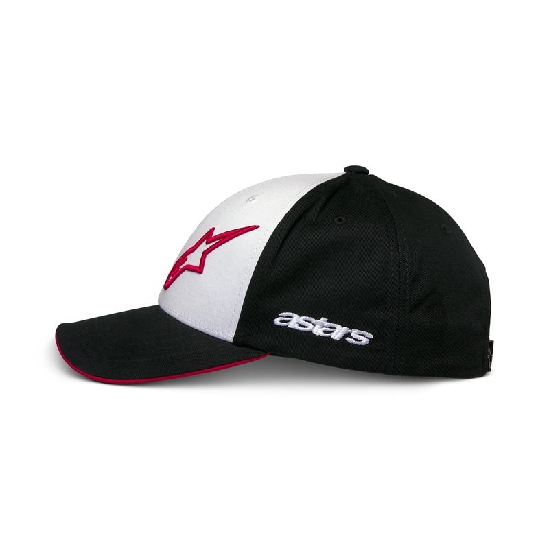 Czapka Alpinestars Sessionized Snapback w kolorze biało-czarno-czerwonym