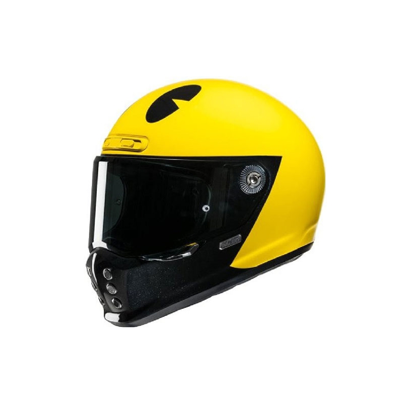 Integralny kask motocyklowy HJC V10 Pac-man Bandai Namco żółty