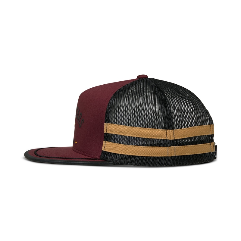Czapka Alpinestars Backline Trucker w kolorze ceglasto-czerwono-czarno-złotym