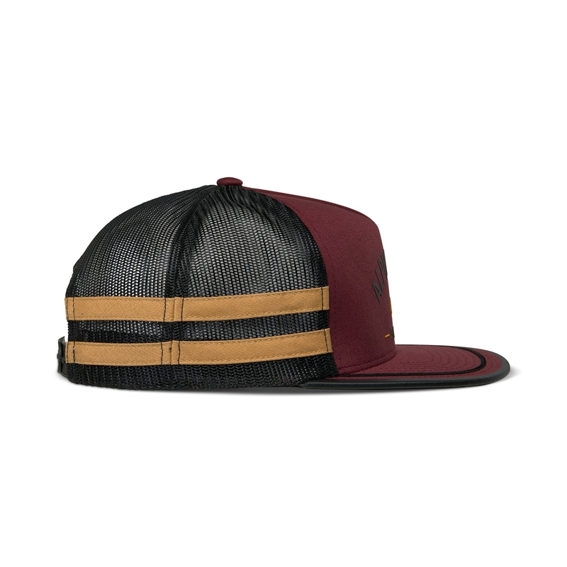 Czapka Alpinestars Backline Trucker w kolorze ceglasto-czerwono-czarno-złotym