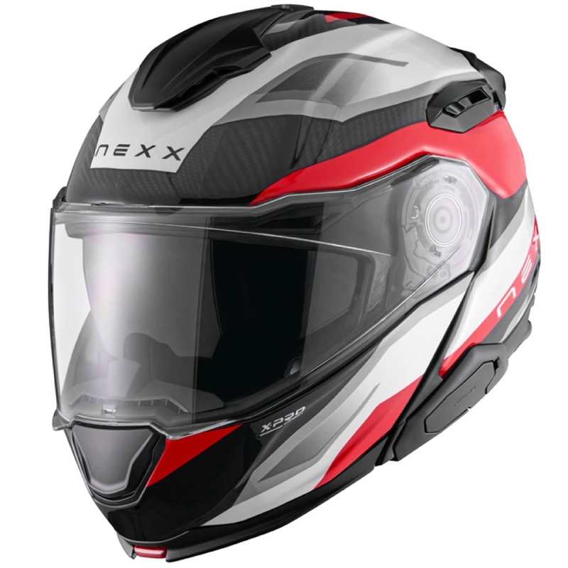 Kask motocyklowy składany Nexx X.Lifetour PRO Mile biało-czerwony