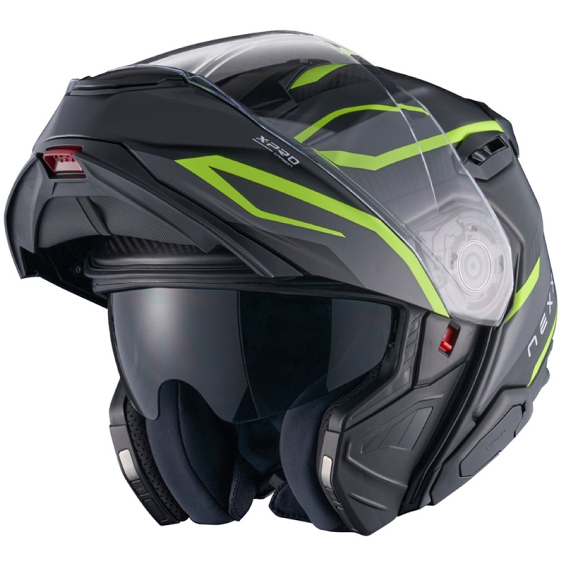 Kask motocyklowy składany Nexx X.Lifetour PRO Mile, matowy, szaro-fluo żółty