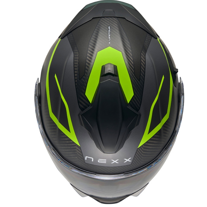 Kask motocyklowy składany Nexx X.Lifetour PRO Mile, matowy, szaro-fluo żółty