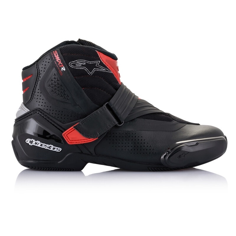 Buty motocyklowe Alpinestars SMX-1 R Wentylowane czarno-czerwone