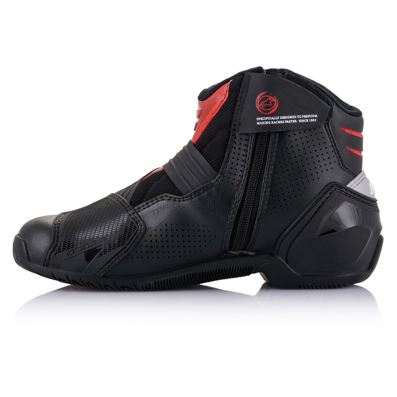 Buty motocyklowe Alpinestars SMX-1 R Wentylowane czarno-czerwone