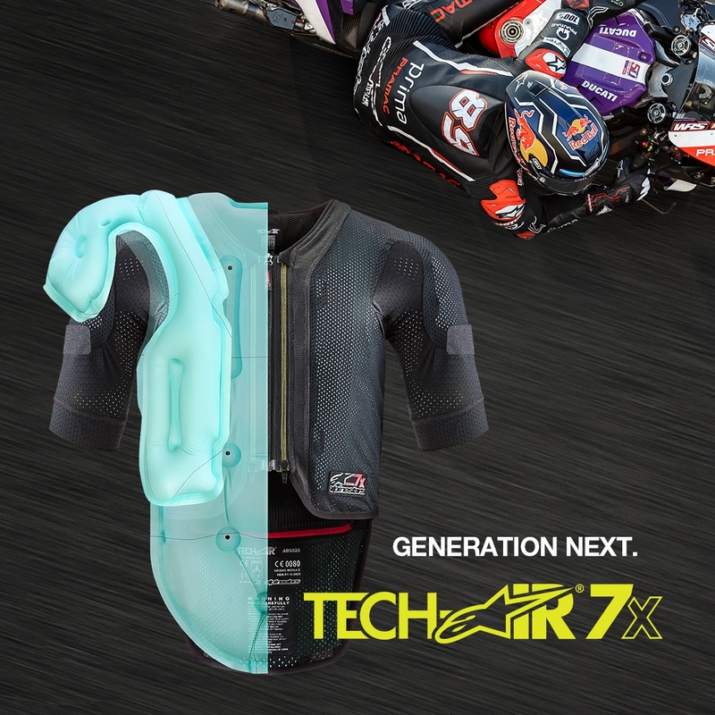 Kamizelka z poduszką powietrzną Alpinestars TECH-AIR®7X System czarno-czerwona