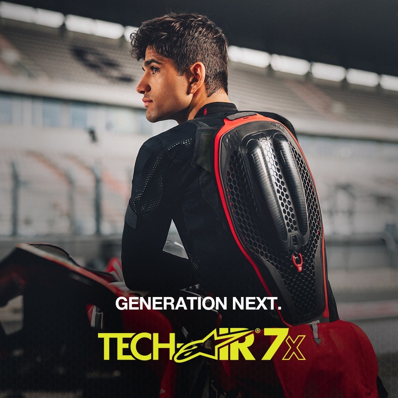 Kamizelka z poduszką powietrzną Alpinestars TECH-AIR®7X System czarno-czerwona