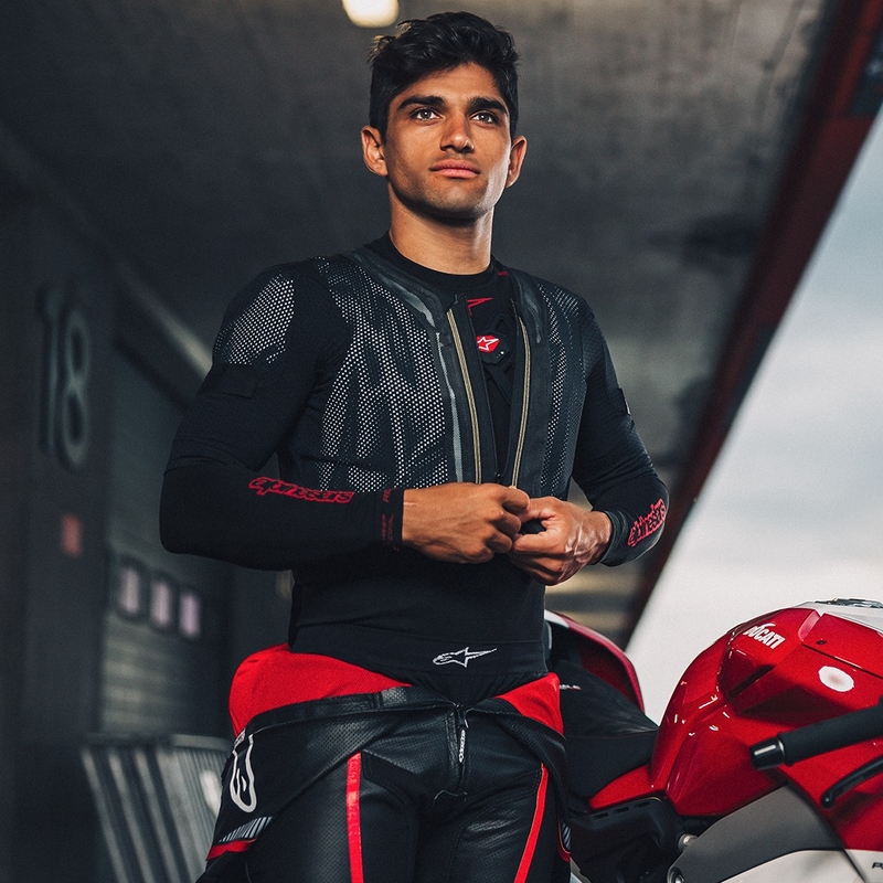 Kamizelka z poduszką powietrzną Alpinestars TECH-AIR®7X System czarno-czerwona