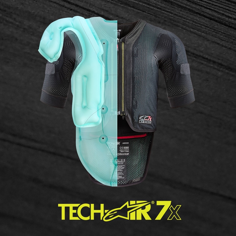Kamizelka z poduszką powietrzną Alpinestars TECH-AIR®7X System czarno-czerwona